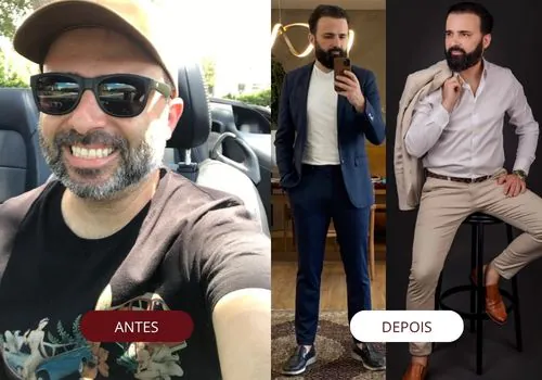 visagismo masculino online - antes e depois - consultoria de imagem