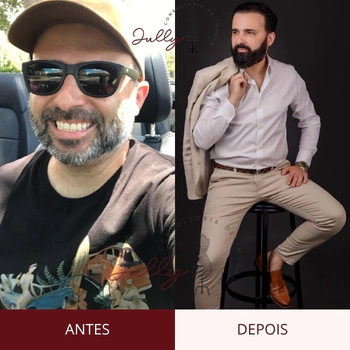 visagismo masculino online - antes e depois